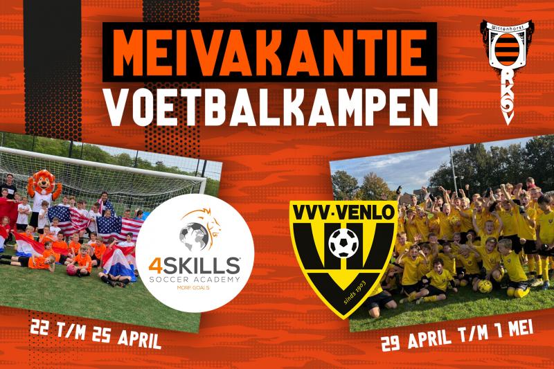 Niet 1, maar 2 voetbalkampen in de meivakantie