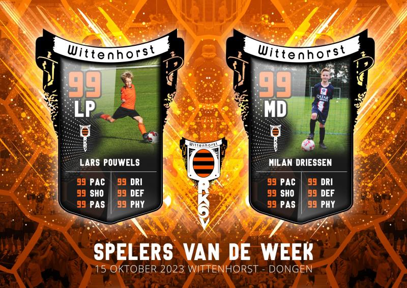 Spelers van de week Wittenhorst - Dongen