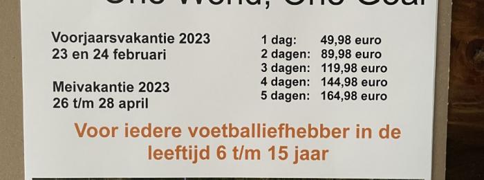 Inhoud voetbal- en keepersdagen meivakantie 2023