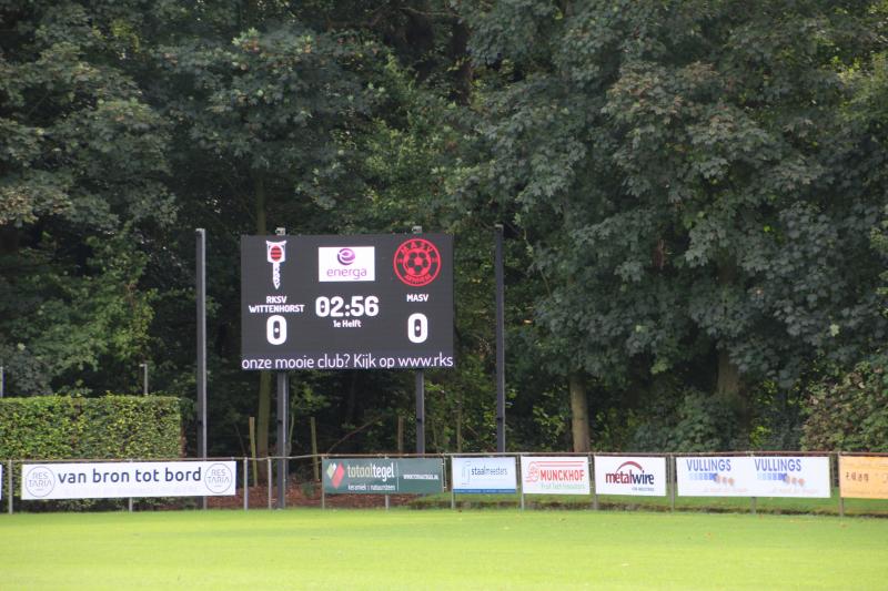 Nieuw scorebord op het hoofdveld!