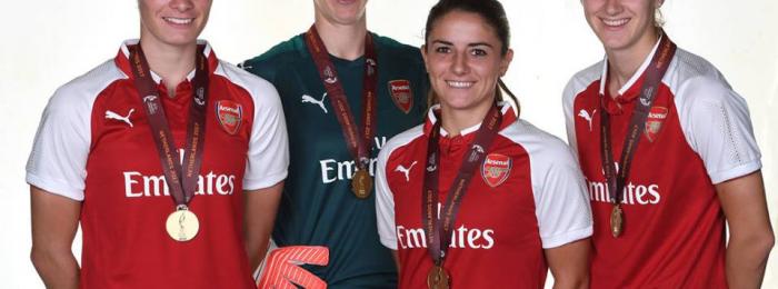 Dominique Bloodworth-Janssen kampioen met Arsenal