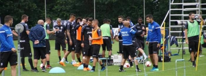 PAOK FC traint bij Wittenhorst