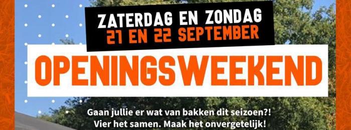 Seizoensopeningsweekend 21 en 22 september