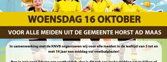 Voetbalfestival voor meiden